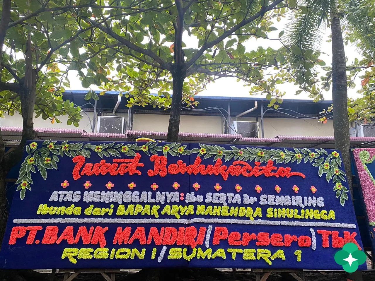 papan bunga /karangan bunga medan