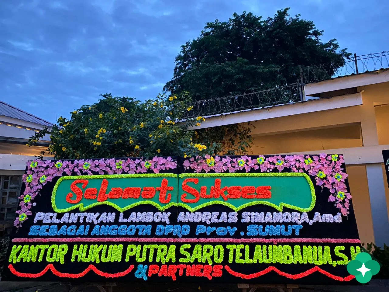 papan bunga medan